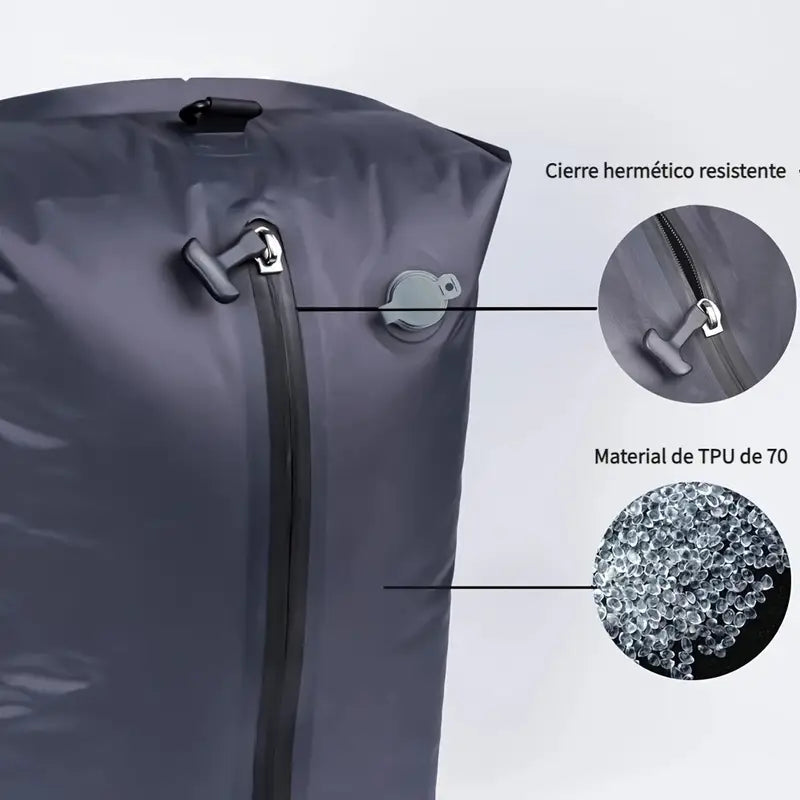 Bolsa Plastica Compresion Al Vacio Para Viajes No Necesita Bomba 38x28CM