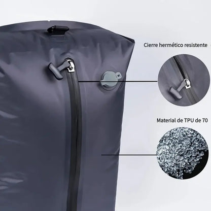 Bolsa Plastica Compresion Al Vacio Para Viajes No Necesita Bomba 38x28CM