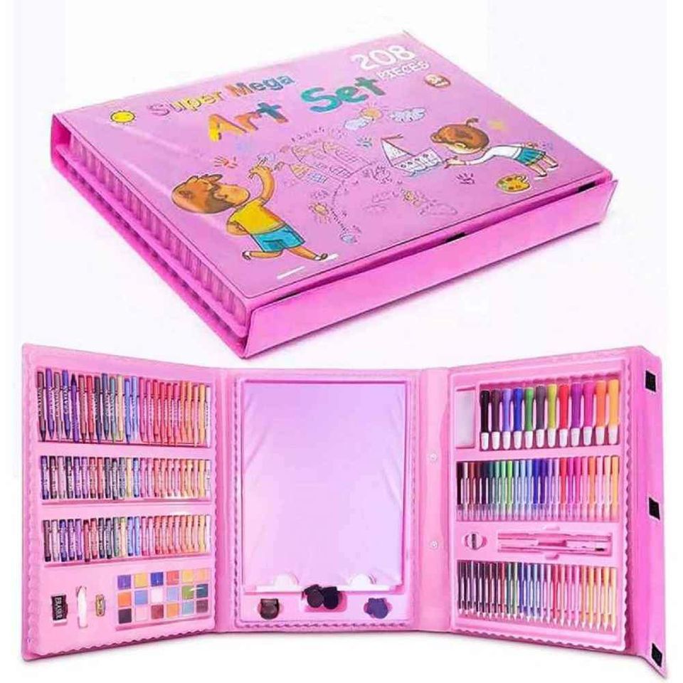 Kit caja de pinturas art set 208 pzs