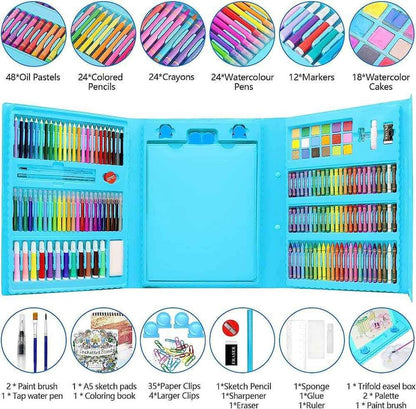 Kit caja de pinturas art set 208 pzs