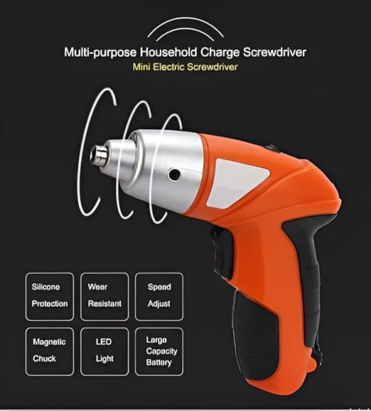 Destornillador Inalámbrico Tuoye Kit de 45 Piezas con Estuche