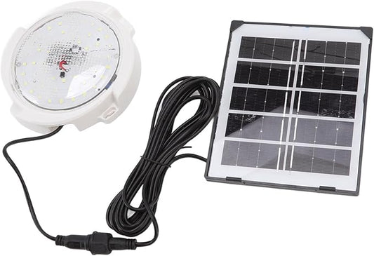 Lampara circular led con panel solar 50W + CONTROL