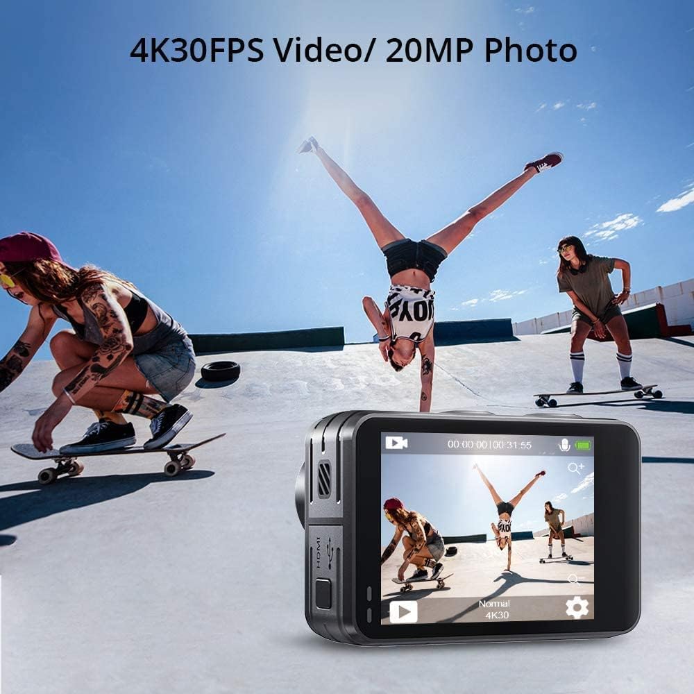 Cámara de Acción AKASO Brave 7 LE 4k 30fps 20MP WiFi Sumergible