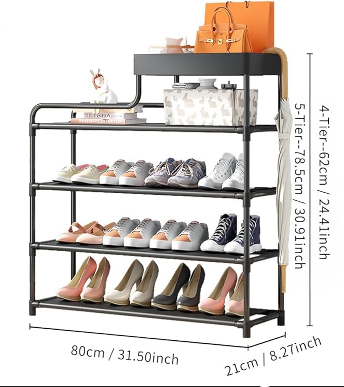 Repisa zapatera piramide 5 pisos shoe rack 3 en 1