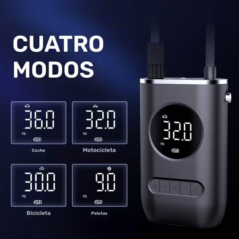 Mini Compresor Digital Bomba de Aire Portátil de 50W
