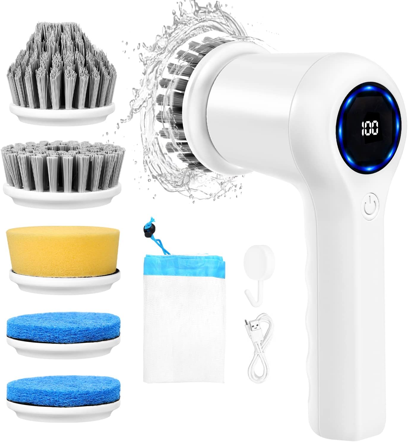 Cepillo de limpieza electrico recargable 360° 5 en 1 – MeelTech