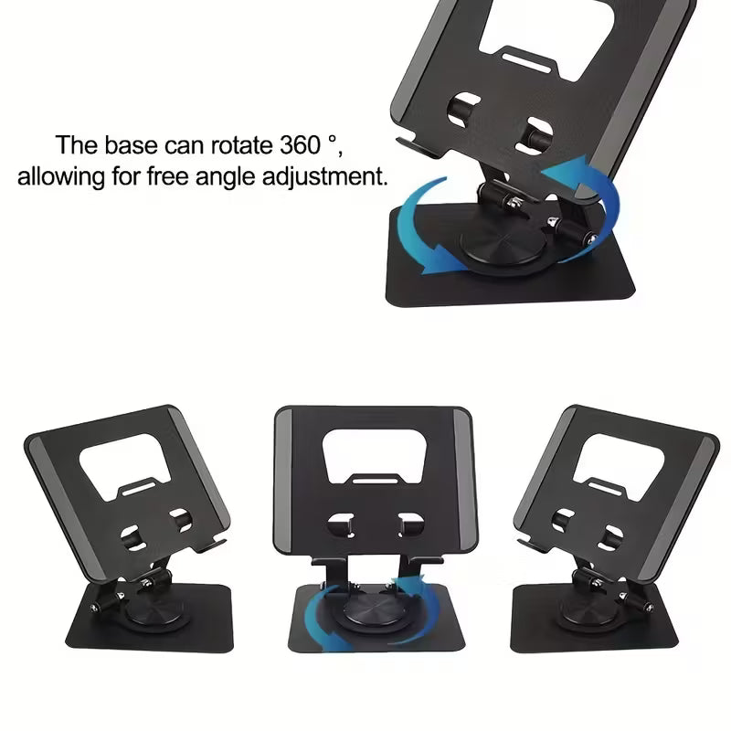 Holder Metálico Giratorio 360° Soporte Ajustable y Plegable para Tablets