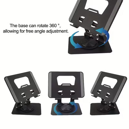 Holder Metálico Giratorio 360° Soporte Ajustable y Plegable para Tablets