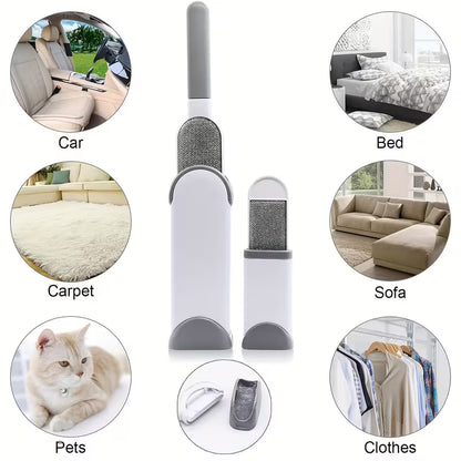 Cepillo Quita Pelusa y Pelos de Mascota con Estuche 2en1