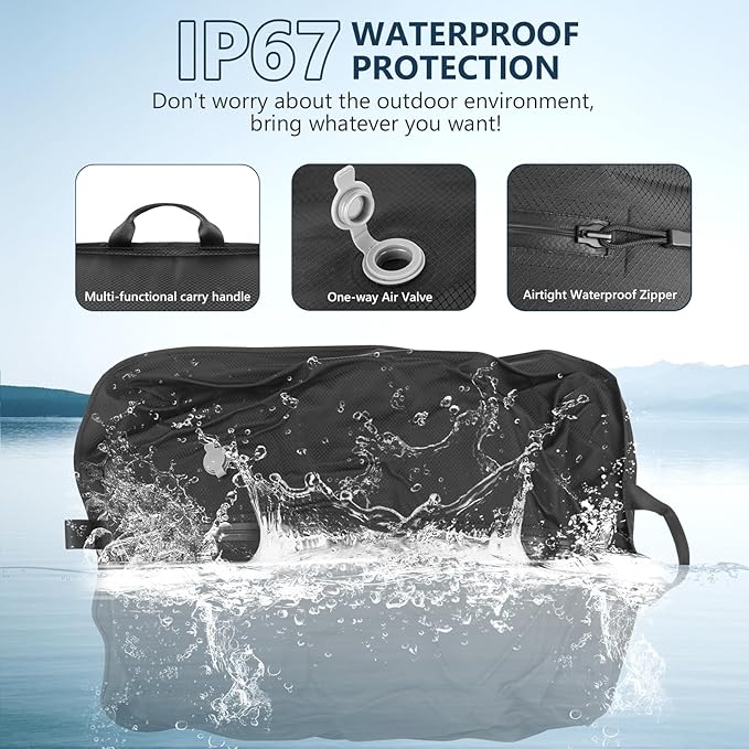 Bolsa Plastica Compresion Al Vacio Para Viajes No Necesita Bomba 38x28CM