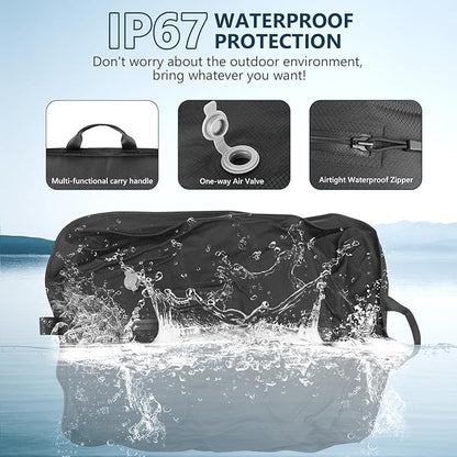 Bolsa Plastica Compresion Al Vacio Para Viajes No Necesita Bomba 38x28CM