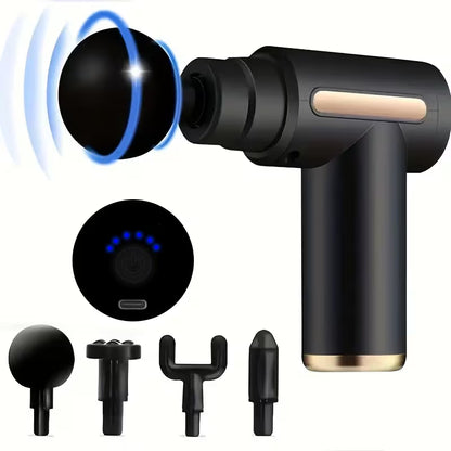 Masajeador Gun Vibrador Recargable Sistema de Relajación Muscular para Todo el Cuerpo