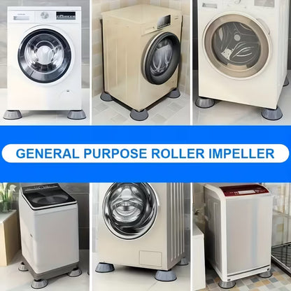 Set 4 Soportes Antivibración para Lavadora y Secadora