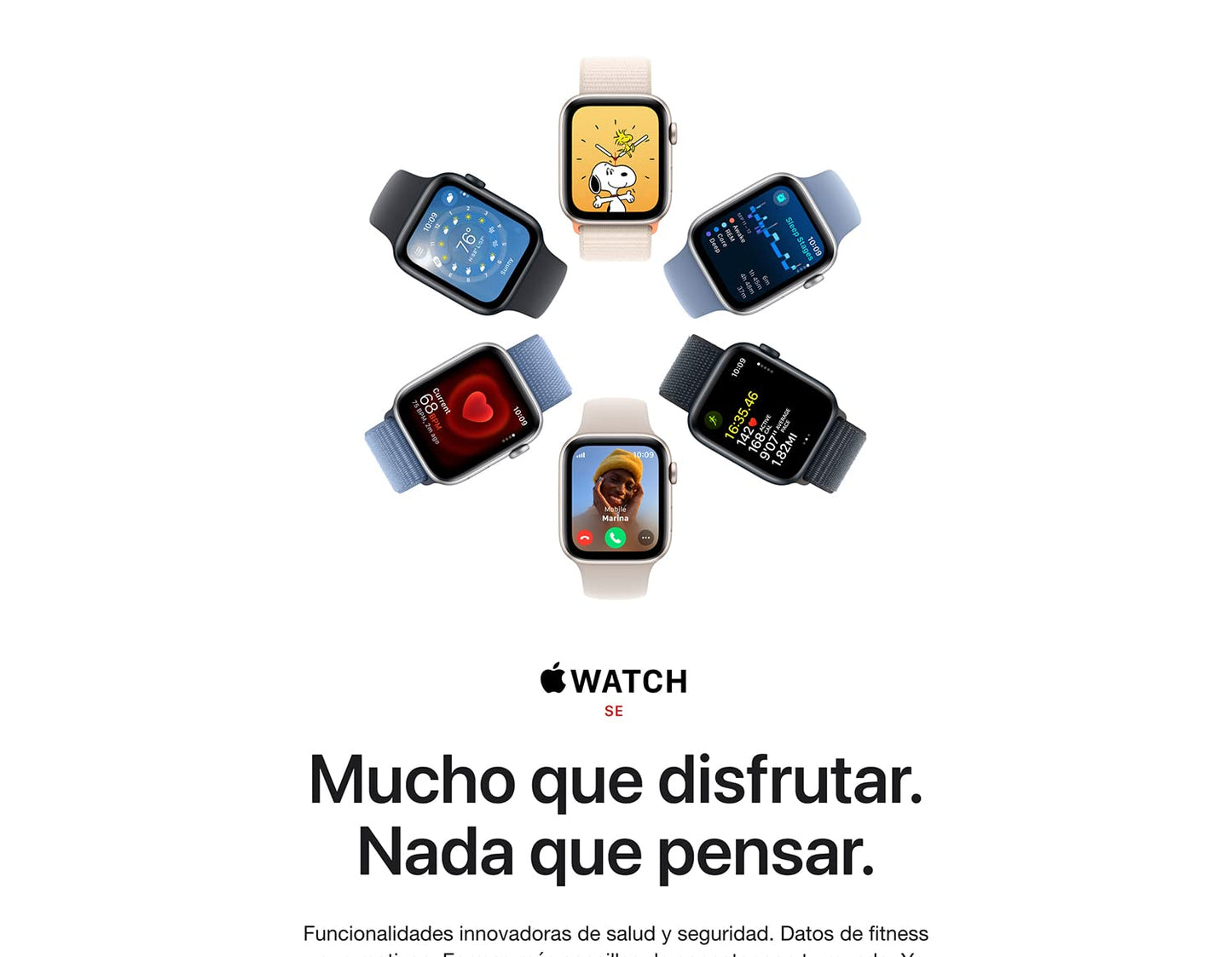 Apple Watch SE (2ª generación) [GPS 1.575 in] Smartwatch