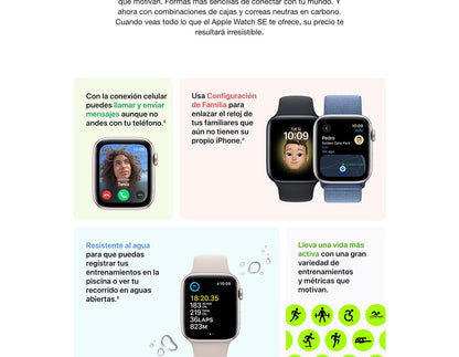 Apple Watch SE (2ª generación) [GPS 1.575 in] Smartwatch