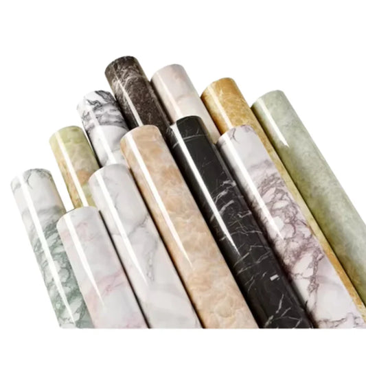 Papel adhesivo estilo marmol para cocina 60x500cm