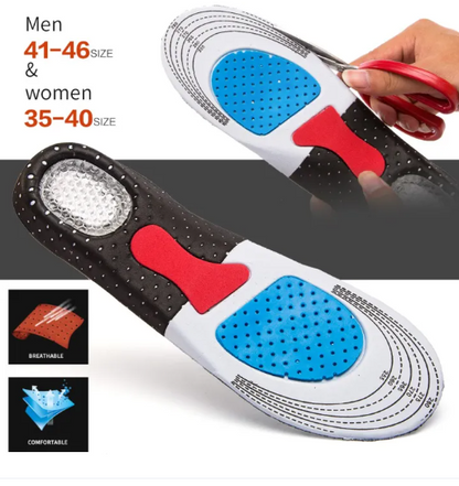 Plantilla silicona gel unisex adaptable a cualquier zapato y a cualquier pie