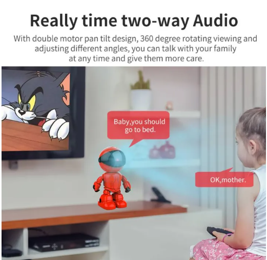 Cámara de seguridad wifi muñeco el vigilante en forma de robot