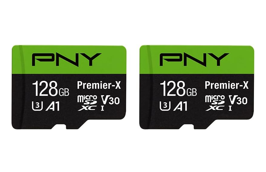 Tarjeta de memoria microSDXC Premier PNY de 128 GB Clase 10, paquete 2pcs