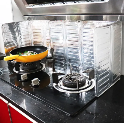 Aluminio protector de cocina antiadherente libres de salpicaduras de grasa 120x50cm