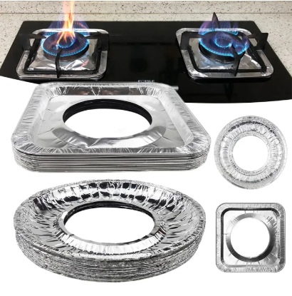 Aluminio para hornillas de cocina resistentes y duraderas paquete de 5 unidades