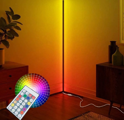 Luz led RGB tubo multicolor para decorar oficina u hogar con base vertical 125cm