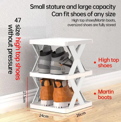 Zapatera armable de 5 niveles organizador de calzado compacto y versátil