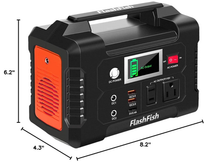 Estación de energía portátil de 200W, 40800 mAh salida 110V- FlashFish