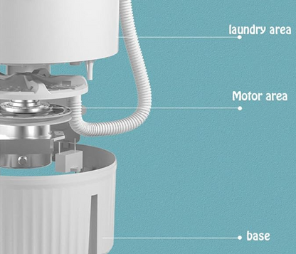 Mini Lavadora Portátil 20L con Función de Centrifugado