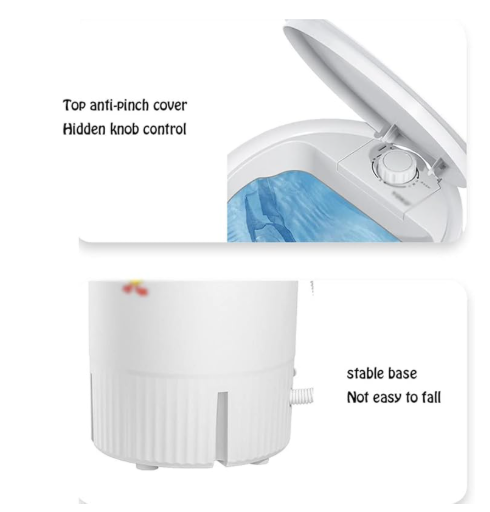 Mini Lavadora Portátil 20L con Función de Centrifugado