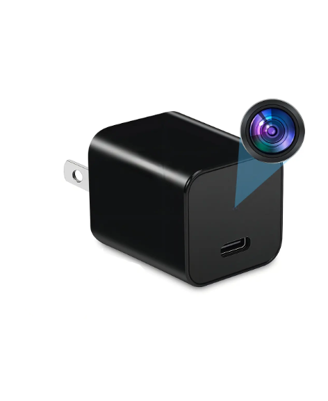 Adaptador Enchufe Espía Cámara HD WiFi con Visión Nocturna