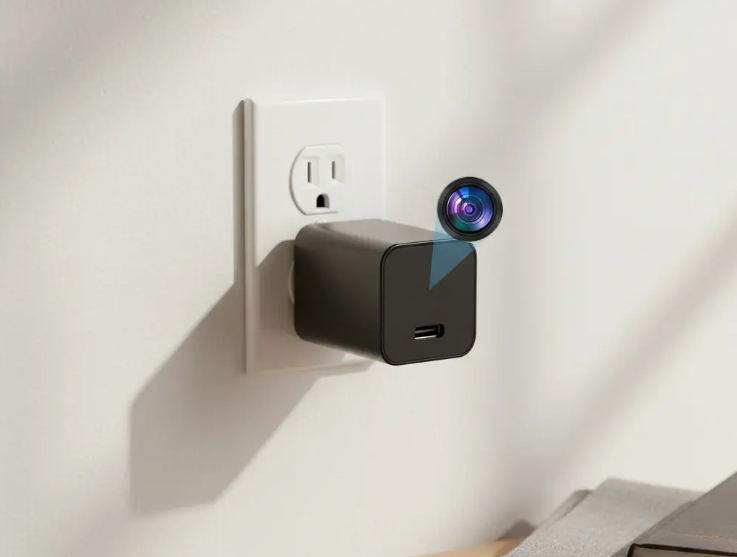 Adaptador Enchufe Espía Cámara HD WiFi con Visión Nocturna