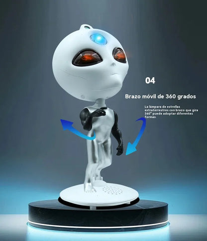 Lámpara Extraterrestre Proyector Estrellas Bocina Bluetooth