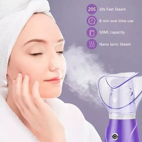 Vaporizador facial sauna para exfoliación y limpieza profesional