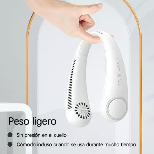 Ventilador Cuello Portátil Silencioso Usb Recargable