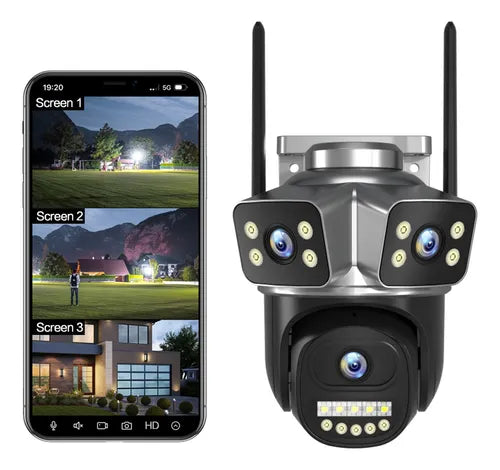 Camara De Seguridad WIfi Para Exterior 3 en 1 V380PRO