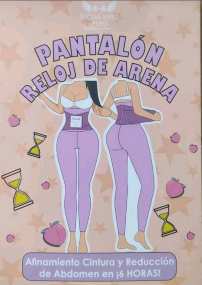 Pantalón Lycra Faja Reloj Arena moda king cinturilla