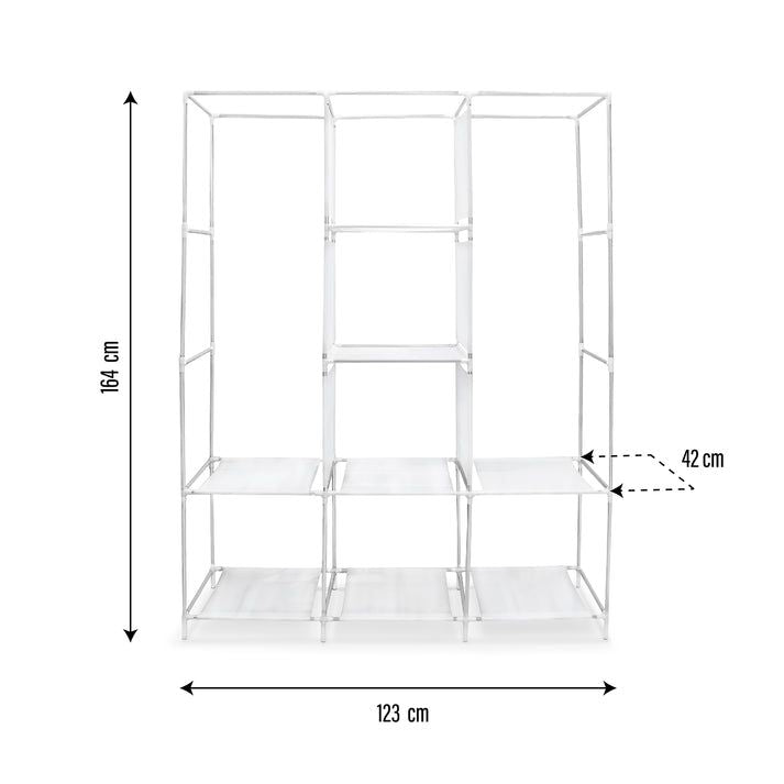 Ropero armable modular organizador con 8 compartimentos para almacenamiento