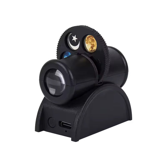 Mini Proyector Espacial Recargable con 15 Patrones Intercambiables
