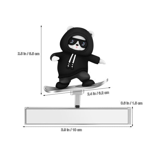 Adorno Oso Deslizante para Tablero de Auto