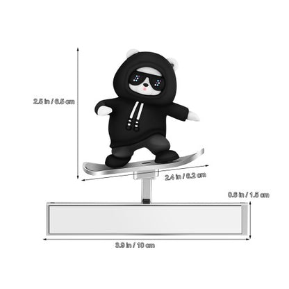 Adorno Oso Deslizante para Tablero de Auto