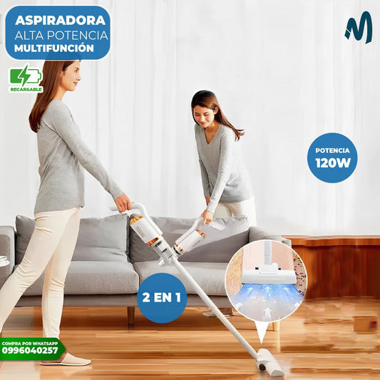 Aspiradora Inalámbrica Alta Potencia 2 en 1 Multifuncion