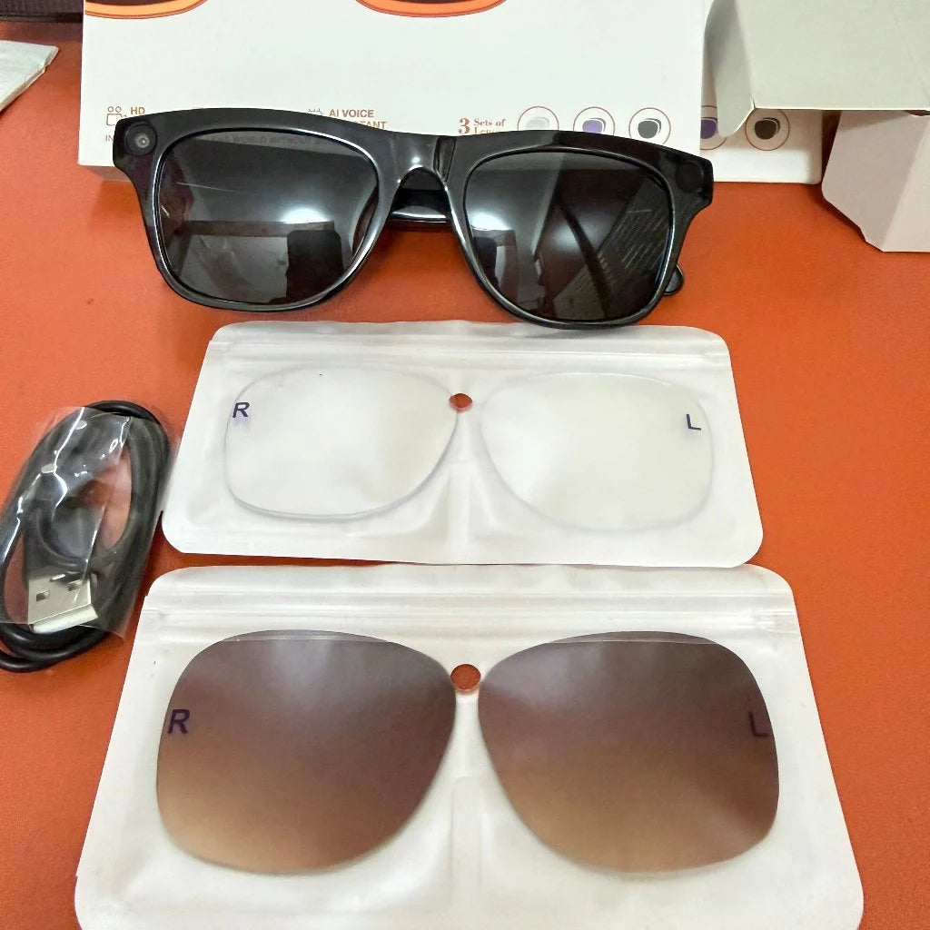 Gafas Inteligentes XK One Pro con Cámara, IA y Traducción en Tiempo Real
