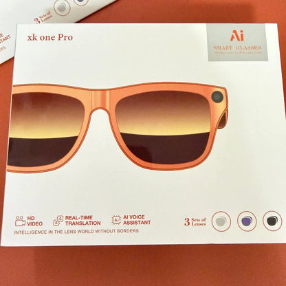 Gafas Inteligentes XK One Pro con Cámara, IA y Traducción en Tiempo Real