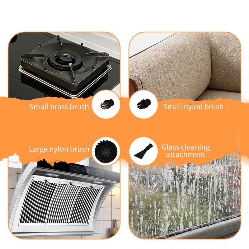 Limpiador a Vapor de Alta Presión Portátil 1L 2500W