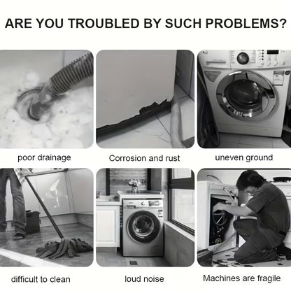 Set 4 Soportes Antivibración para Lavadora y Secadora