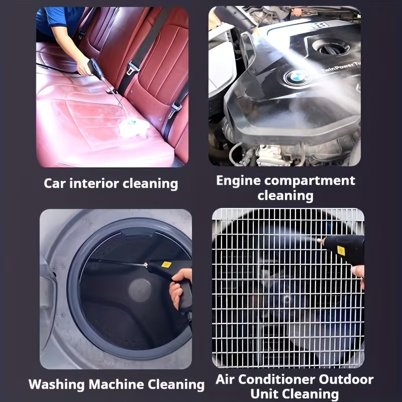 Limpiador a Vapor de Alta Presión Portátil 1L 2500W