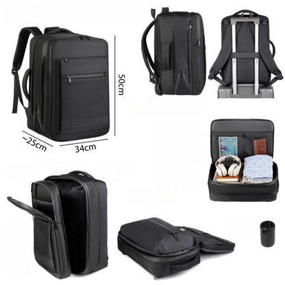 Mochila de Viaje 55L con Bolsa de Compresión al Vacío 50x34cm