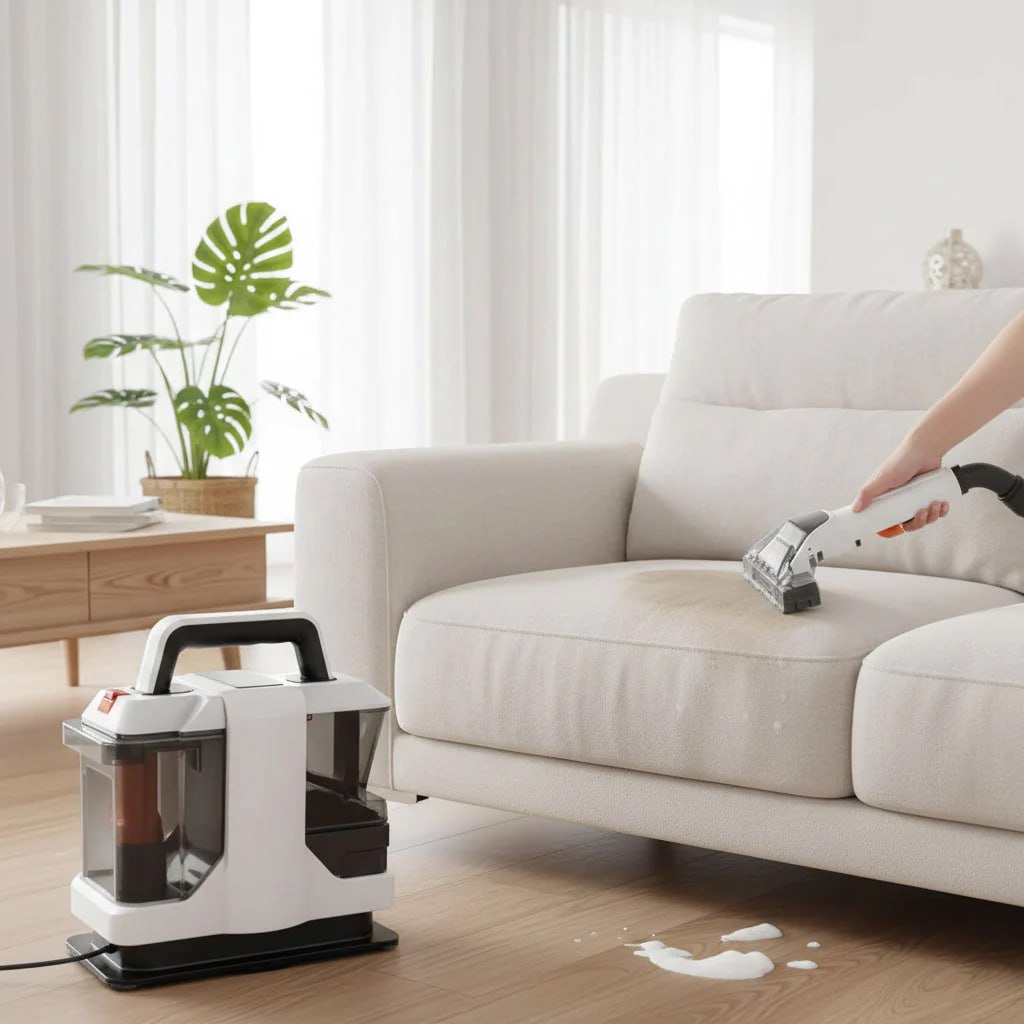 Máquina de Limpieza en Seco y Húmedo 750W con Succión Fuerte para Muebles