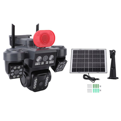 Cámara QL23 Triple Lente Solar, Sirena y Alarma